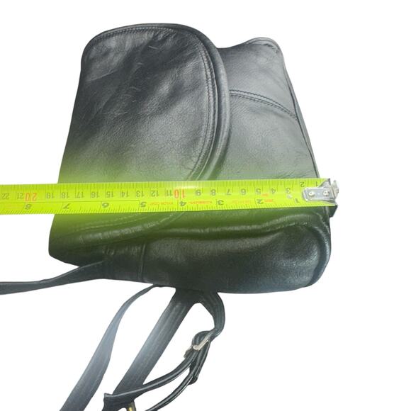 Wilsons Leather Black Genuine Leather Crossbody Shoulder Bag Small Purse - Picture 6 of 12